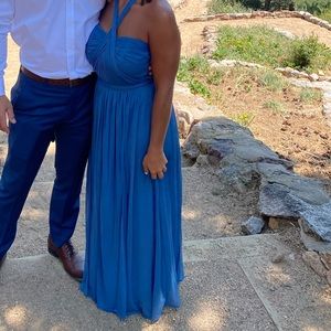 David’s bridal blue Bridesmaid Dress